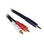 Cablestogo 15m Velocity 3.5mm Stereo Male to Dual RCA Male Y-Cable (80279)